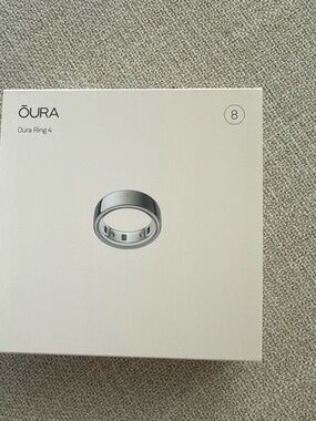 Oura Ring 4 Silver Smart Wearable Ring